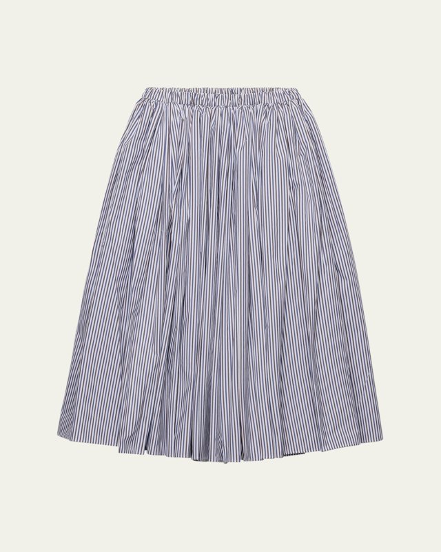 Striped A-Line Full Skirt